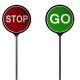 Plastic Stop Go Sign 600mm 